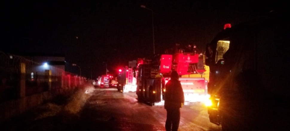 Silivri’de fabrika yangını