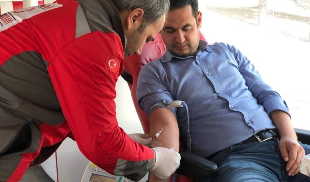 Kayseri'de Kan Bağışı kampanyasına yoğun ilgi