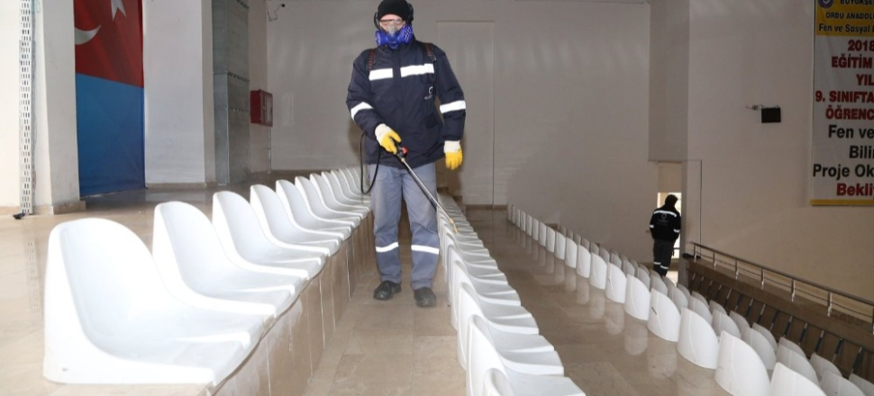 Ordu’da dezenfenkte çalışması yapılıyor