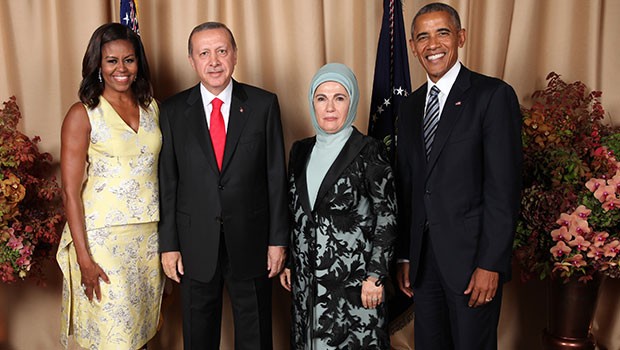 Obama ve Erdoğan çiftlerinden aile fotoğrafı
