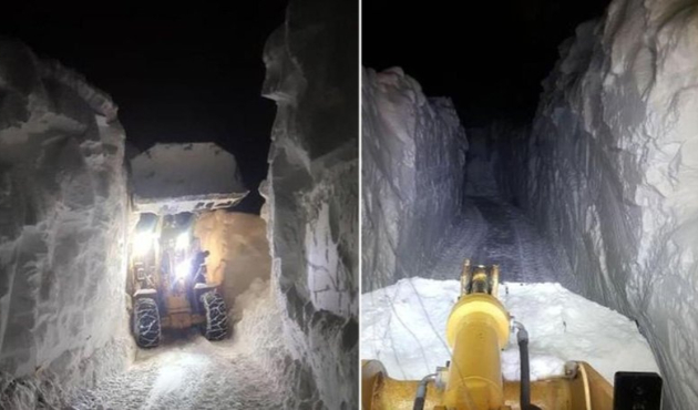 Hakkari'de kar kalınlığı 5 metreyi geçti!