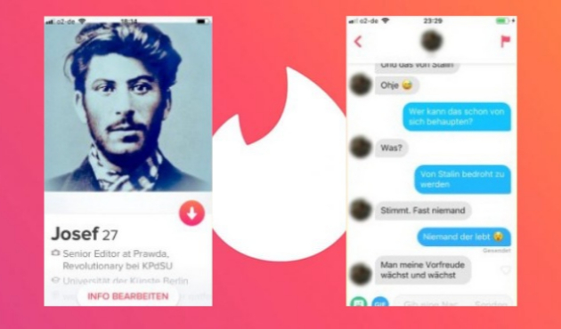 Stalin çöpçatanlık sitesi Tinder'a girerse!