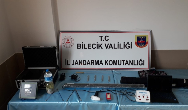 Bilecik’te kaçak kazıya baskın
