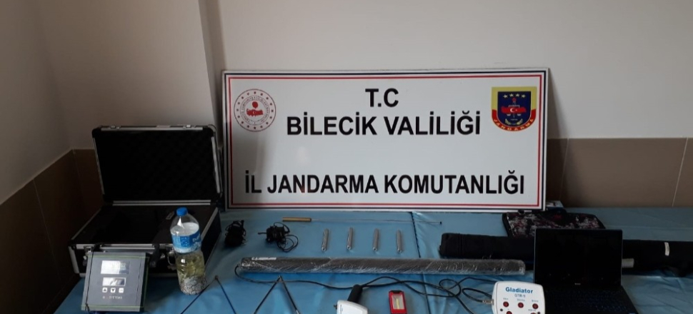 Bilecik’te kaçak kazıya baskın