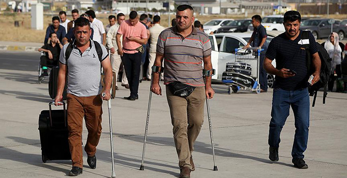 Yaralı Peşmergeler Türkiye'de tedavi görüyor