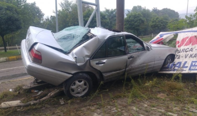 Denizli'de trafik kazası: 1 yaralı
