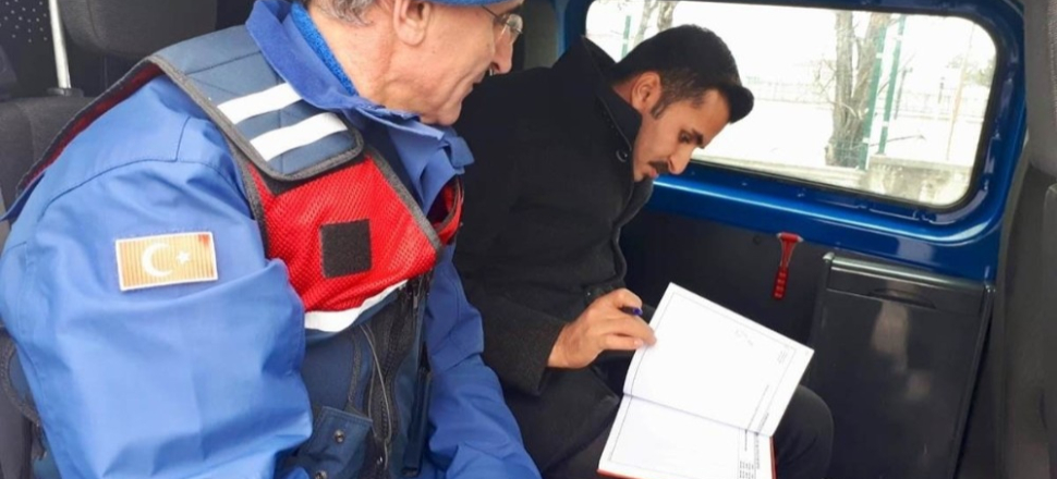 Kırıkkale'de jandarmadan yol kontrolü