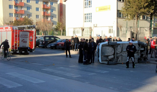Kayseri'de trafik kazası: 4 yaralı