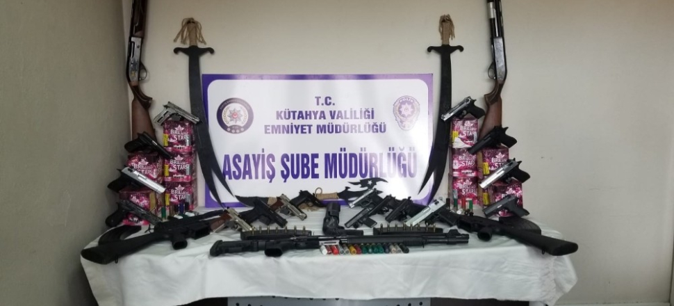 Kütahya’da ruhsatsız silah baskını