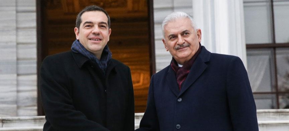 Binali Yıldırım, Çipras'ı kabul etti...