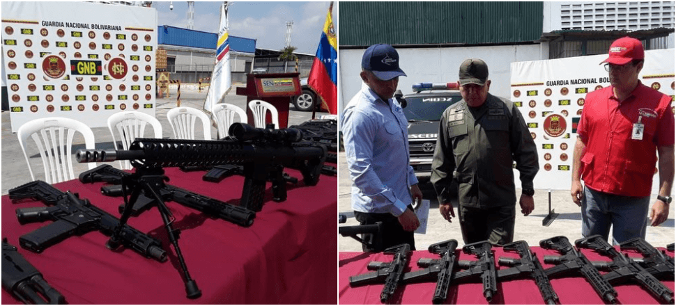 Venezuela'da bir depoda ABD silahları bulundu!