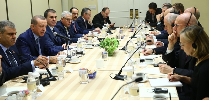 Erdoğan Yahudi kuruluşları temsilcilerini kabul etti