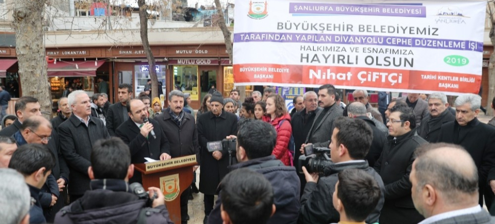 Şanlıurfa'da Divanyolu dış cephenin açılışı gerçekleşti