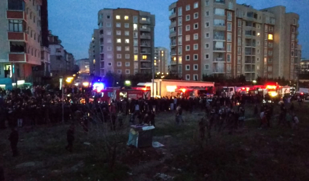 Çekmeköy'de askeri helikopter düştü...