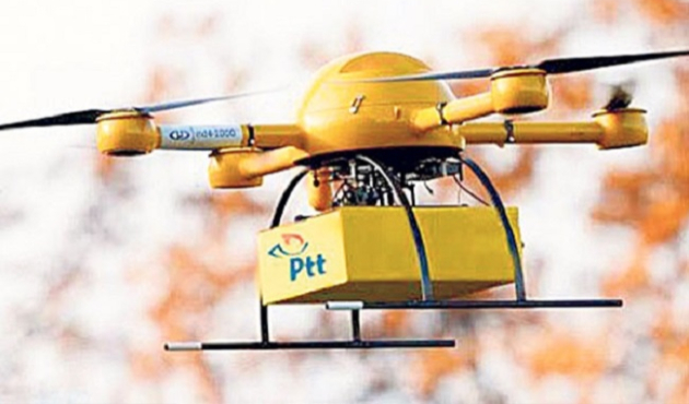 PTT'den drone ile kargo dağıtımı servisi!