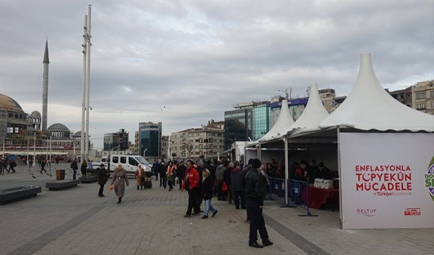 Taksim Meydanı'nda tanzim satışları başladı!