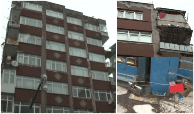 İstanbul Bahçelievler'de 8 katlı bina boşaltıldı!