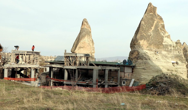 Peribacalarındaki inşaat bakanlık onaylı çıktı!