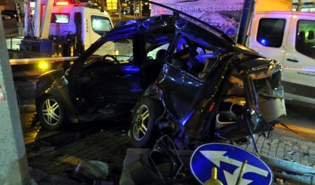 Ankara'da trafik kazası: 1 ölü 3 yaralı
