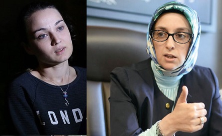 AK Parti, kısa şortu nedeniyle saldırıya uğrayan genç kadının yanında