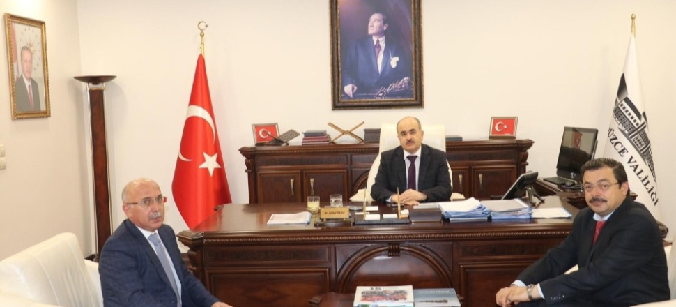 Düzce'de Genel Müdür Muzaffer Aydemir’den Vali’ye ziyaret