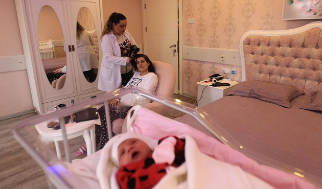 Jakuzide beş yıldızlı doğum! Üstelik Türkiye'de...