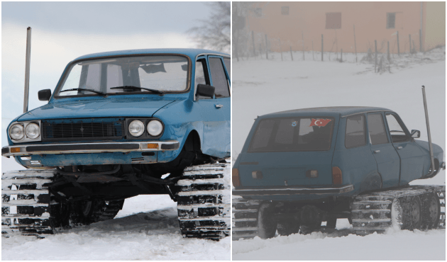 77 model Toros'u kar otomobili yaptı!