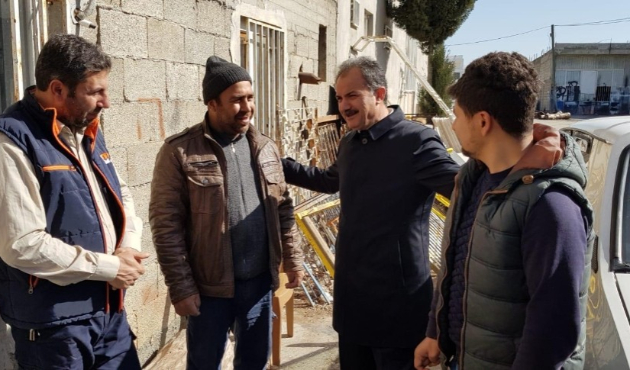 Adıyaman'da Süleyman Kılınç marangoz esnafıyla buluştu