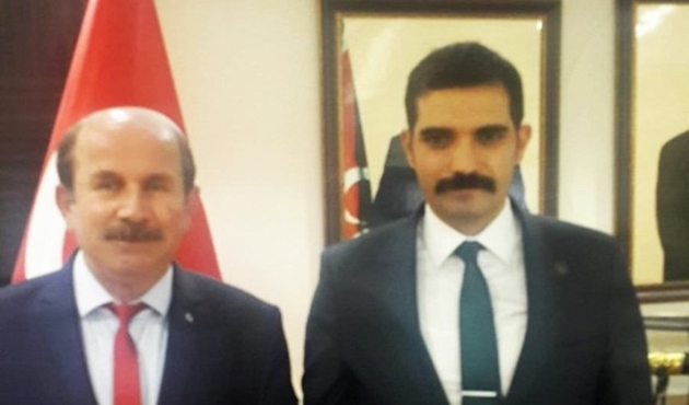 Ankara'da MHP’li Mahir Özel, Başkan Ateş’e ziyarette bulundu