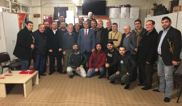Düzce'de Başkan adayı Erdoğan Bıyık, Mehter ekibi ile buluştu
