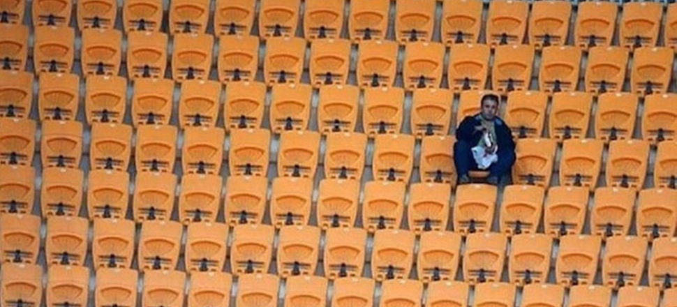 Başakşehir tribününde dikkat çeken manzara!