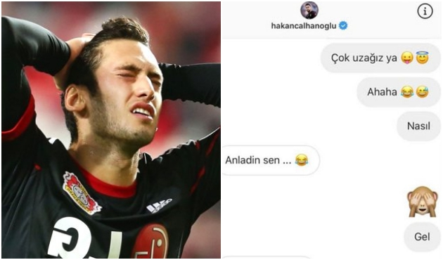 Hakan Çalhanoğlu'nun ihanet mesajları ortaya çıktı!