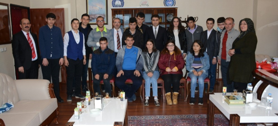 Yozgat'ta özel öğrenciler Başsavcı Hasan Uçak’ı ziyaret etti