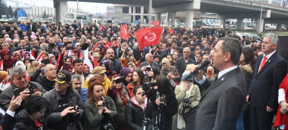 Zonguldak'ta Hüseyin Uysal, “Bizim davamız memleket davası”