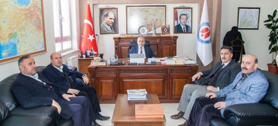 Hakkari'de Başkan Abdurrahman Er’den Rektör Ömer Pakiş’e ziyaret