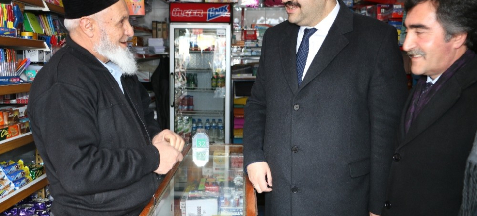 Erzurum'da Başkan Cevdet Orhan esnaf ziyaretlerini sürdürüyor