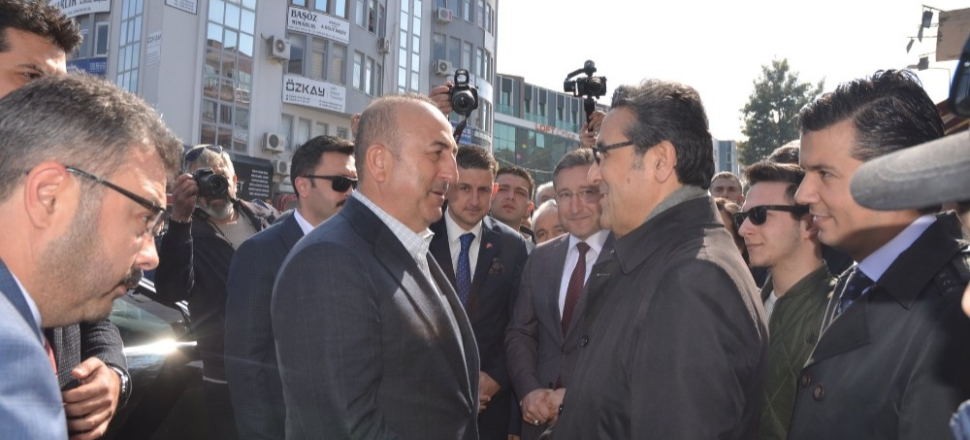 Dışişleri Bakanı Mevlüt Çavuşoğlu Aydın Kuşadası’nda