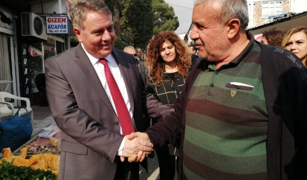 Denizli'de Ümit Bahtiyar seçim çalışmalarına Buldan ile devam etti