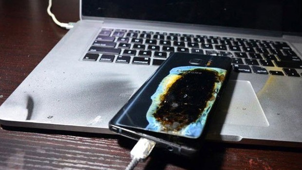 Güvenli etiketli Galaxy Note 7 de patladı!
