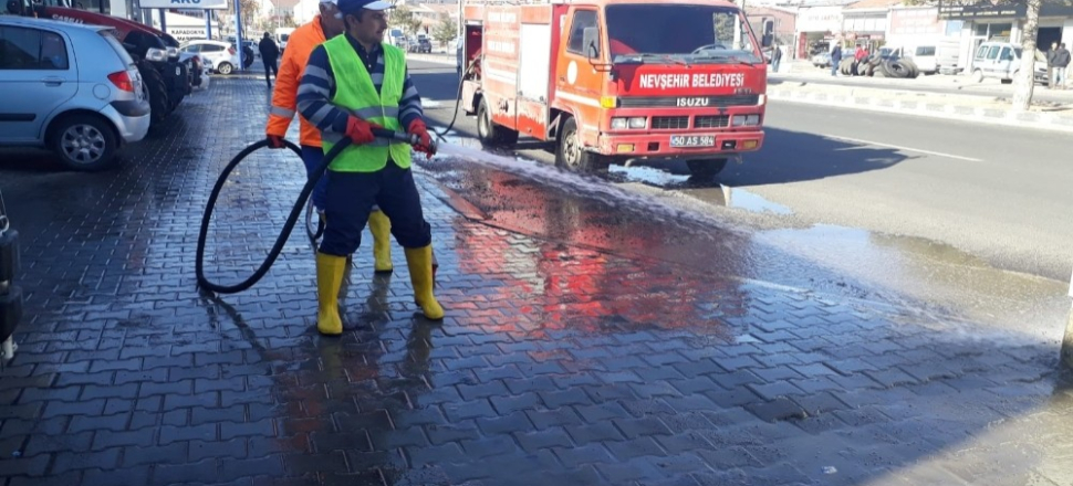 Nevşehir’de temizlik çalışmaları devam ediyor