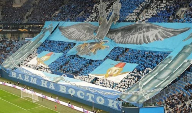 Rusya'da skandal pankart!