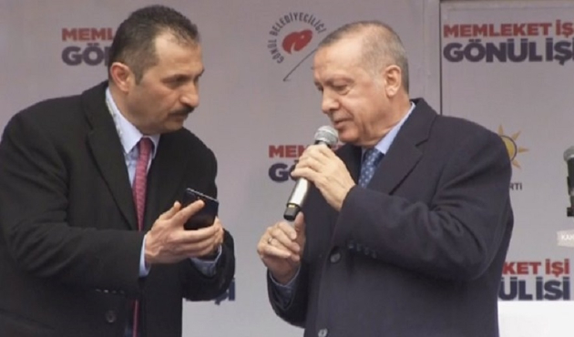 Cumhurbaşkanı Erdoğan mitinge ara verdi!