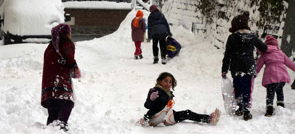 İstanbul'da kar tatili...