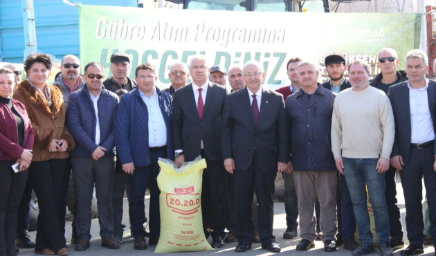 Tekirdağ Ergene’de gübre atma programı gerçekleşti