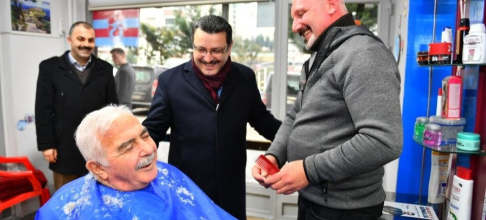 Trabzon'da Ahmet Metin Genç, Çukurçayır’da esnaf ve vatandaşlarla bir araya geldi