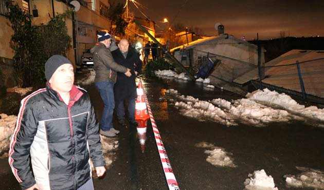 Sarıyer’de faciadan dönüldü