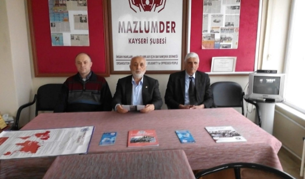 Kayseri'de MAZLUMDER Şube Başkanı Ahmet Taş: "Hocalı Katliamı’nın hesabı 27 yıldır sorulmadı"