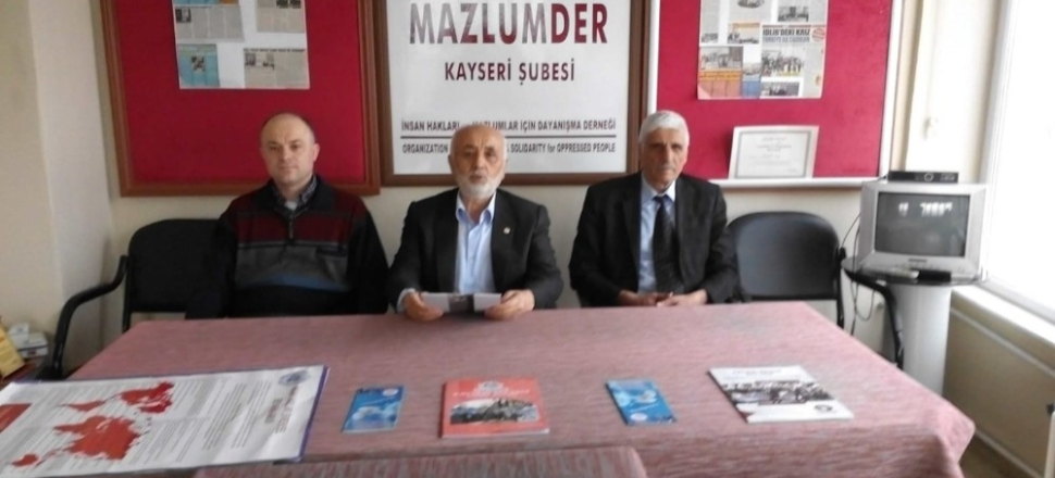Kayseri'de MAZLUMDER Şube Başkanı Ahmet Taş: "Hocalı Katliamı’nın hesabı 27 yıldır sorulmadı"