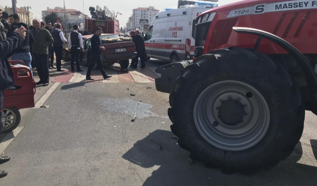 Aksaray'da trafik kazası: 1’i ağır 3 yaralı
