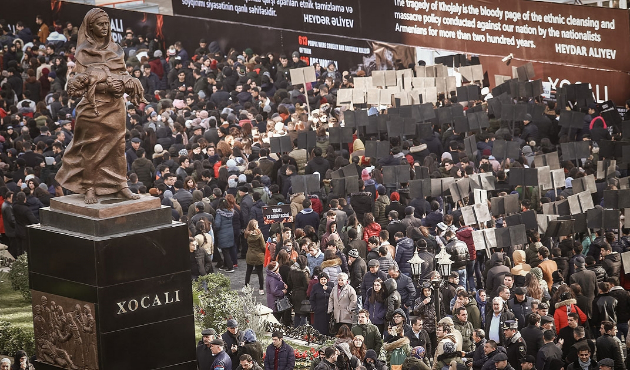 Hocalı katliamı kurbanları Ana Feryadı'nda anıldı!